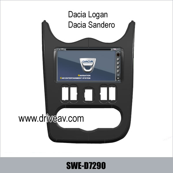 Dacia Logan Dacia Sandero stereo auto dvd player GPS navigation TV SWE-D7290